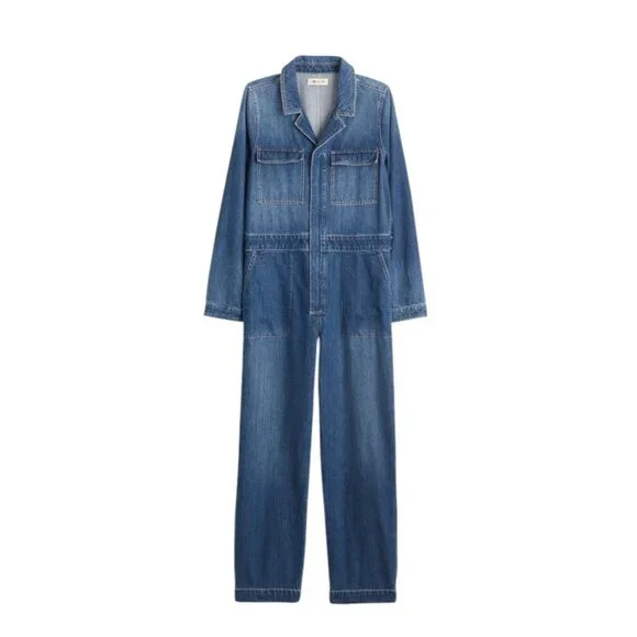 Like new Madewell Denim Utility Coveralls Size Small - Picture 1 of 13
